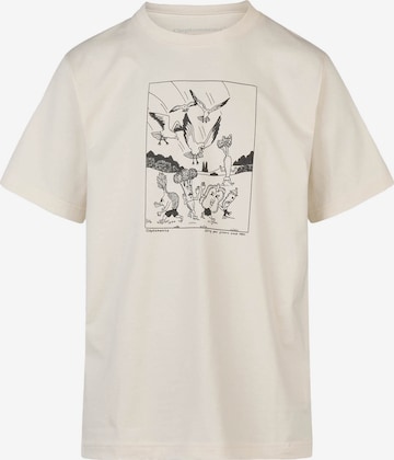 T-Shirt 'Classic Birds of Prey' Cleptomanicx en beige : devant