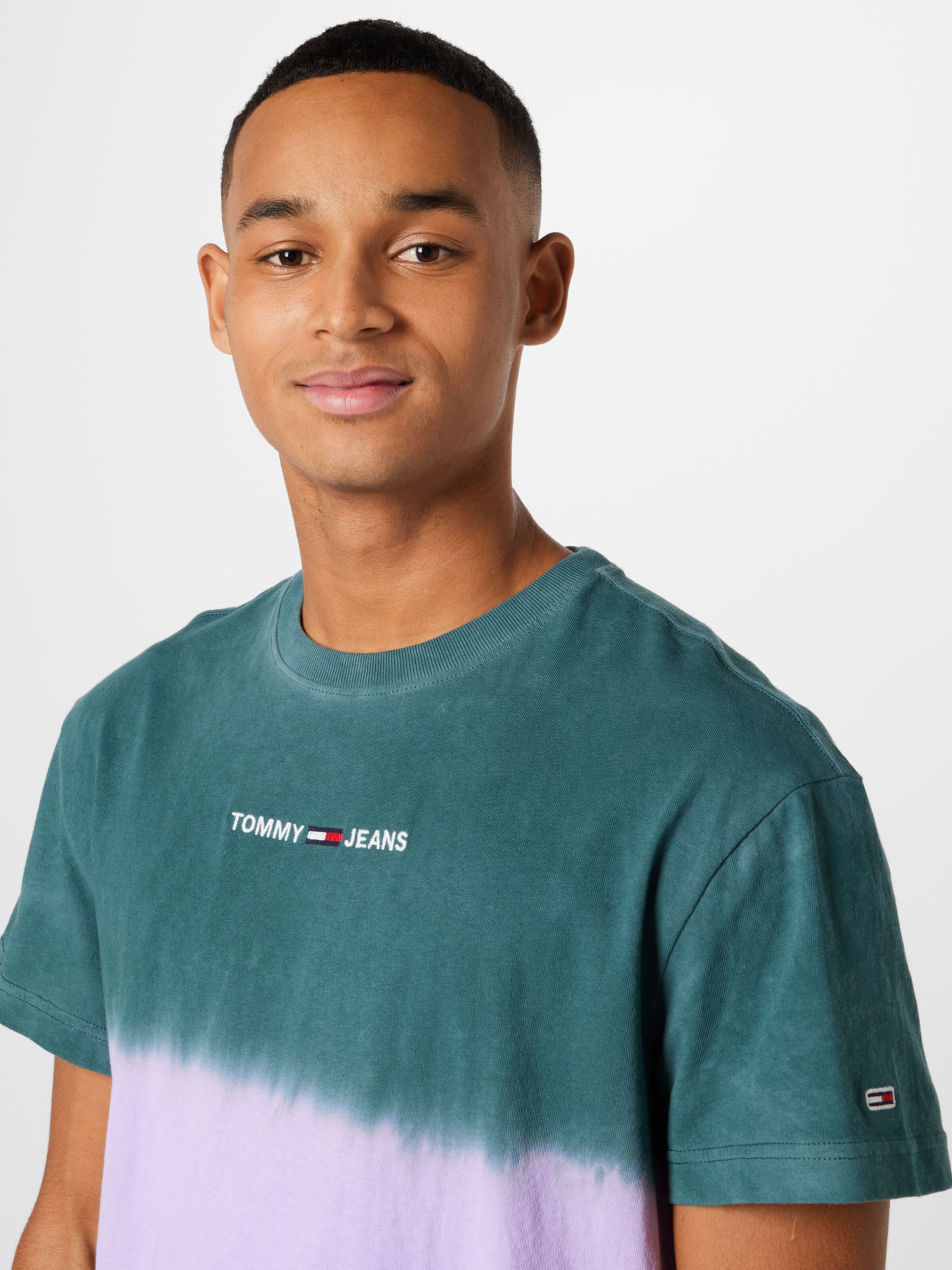 Tommy Jeans Shirt in Emerald, Pastel 