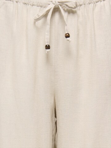 ONLY Wide Leg Hose 'ONLBRUXELLES' in Beige