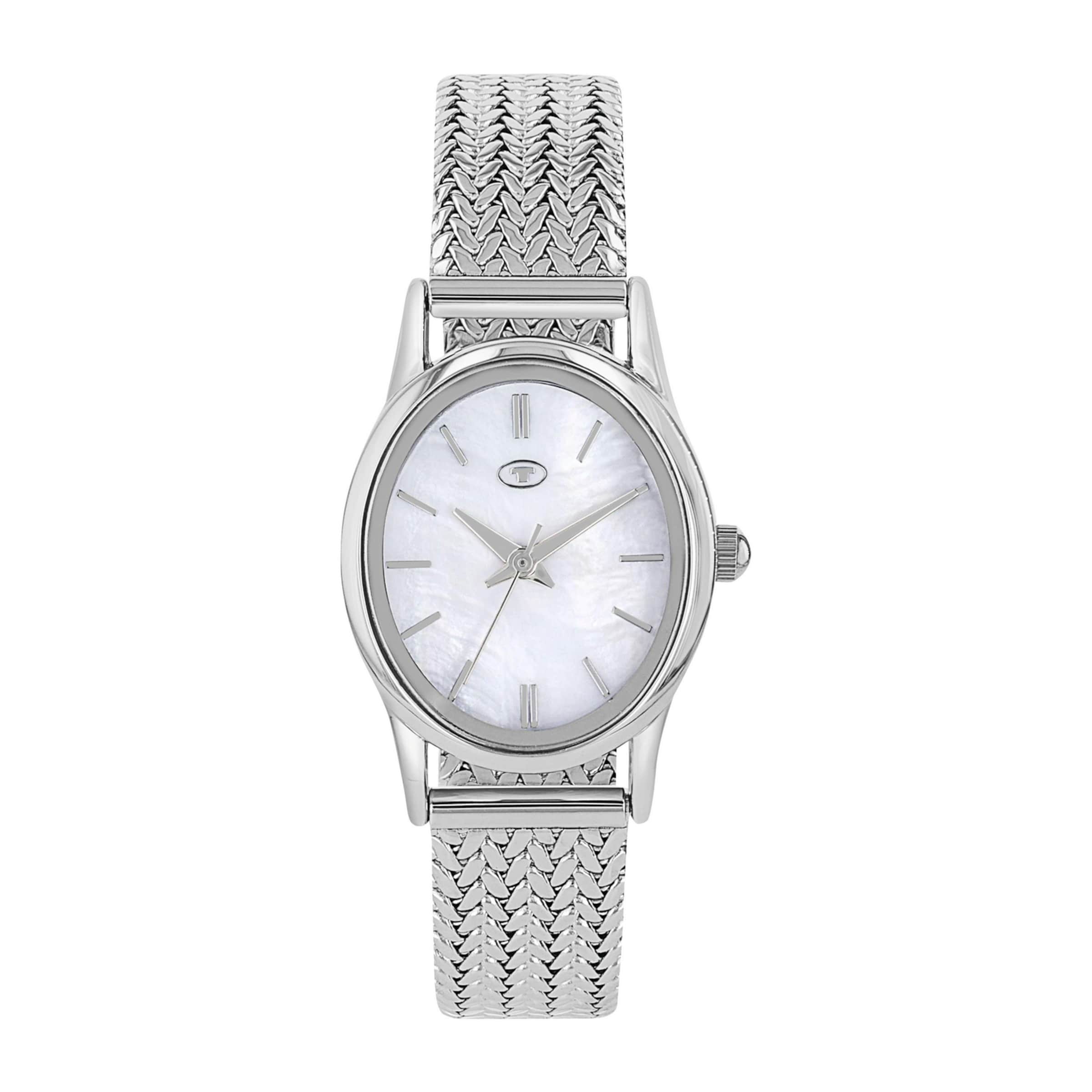 TOM TAILOR Analog Watch in Silver: front