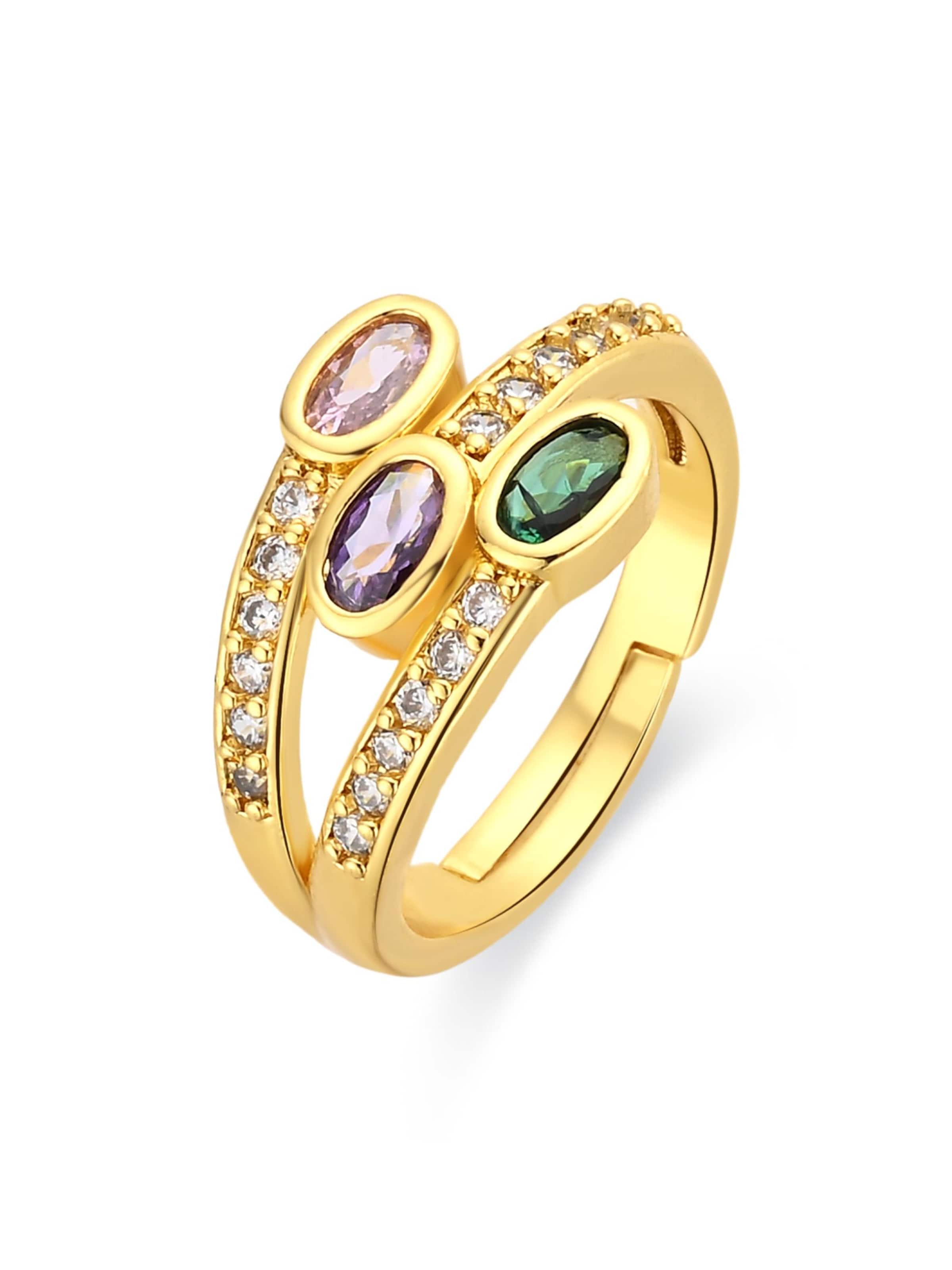 Anello 'Folant' di Luxenter in colori misti: frontale