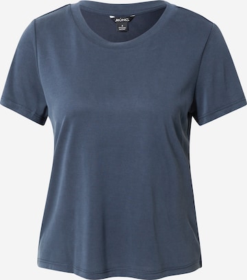 Monki Shirt in Blauw: voorkant