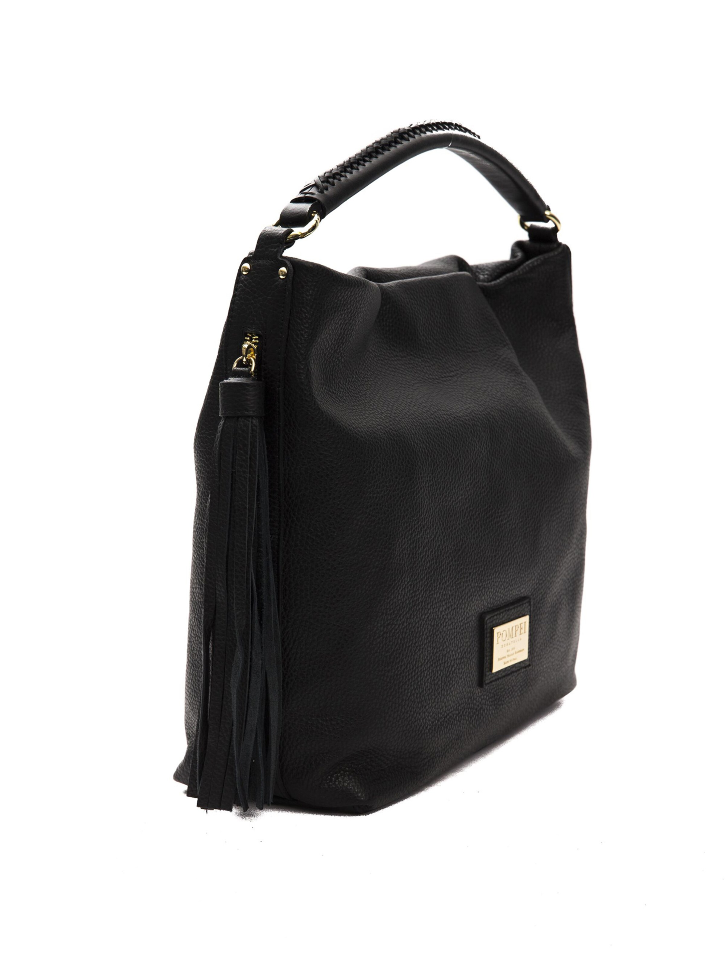 Sac bandoulière Donatella Pompei en noir : devant