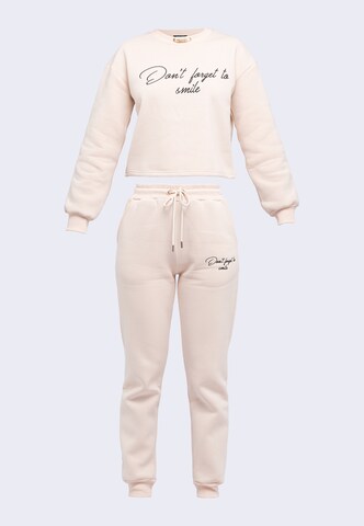 Tom Barron Sports Suit in Beige: front