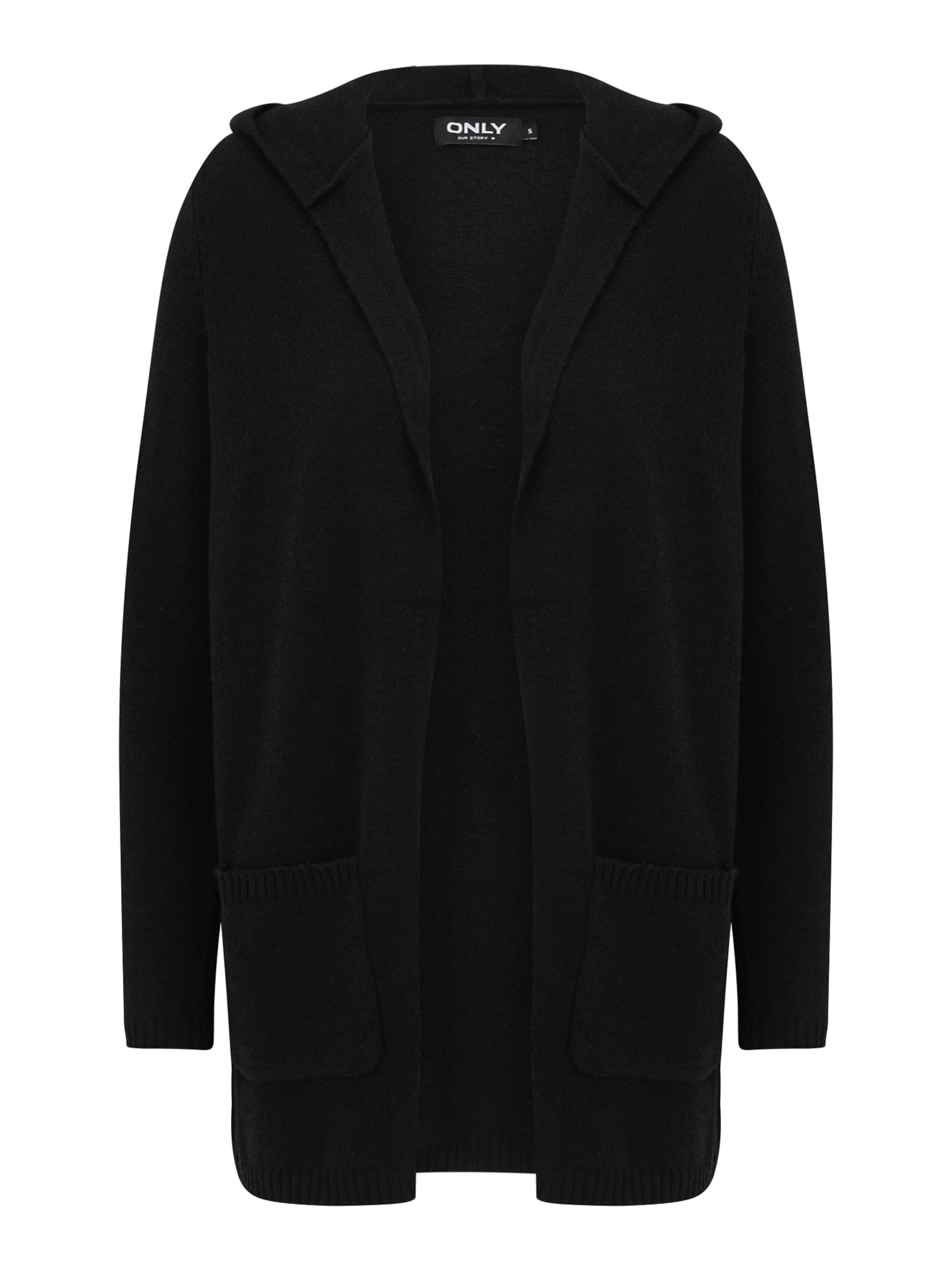 Only Petite Pletena jopa 'ONLLESLY' | črna barva, Prikaz izdelka