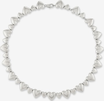 Copenhagen Studios Kette 'Puffy Hearts' in Silber: Vorderseite
