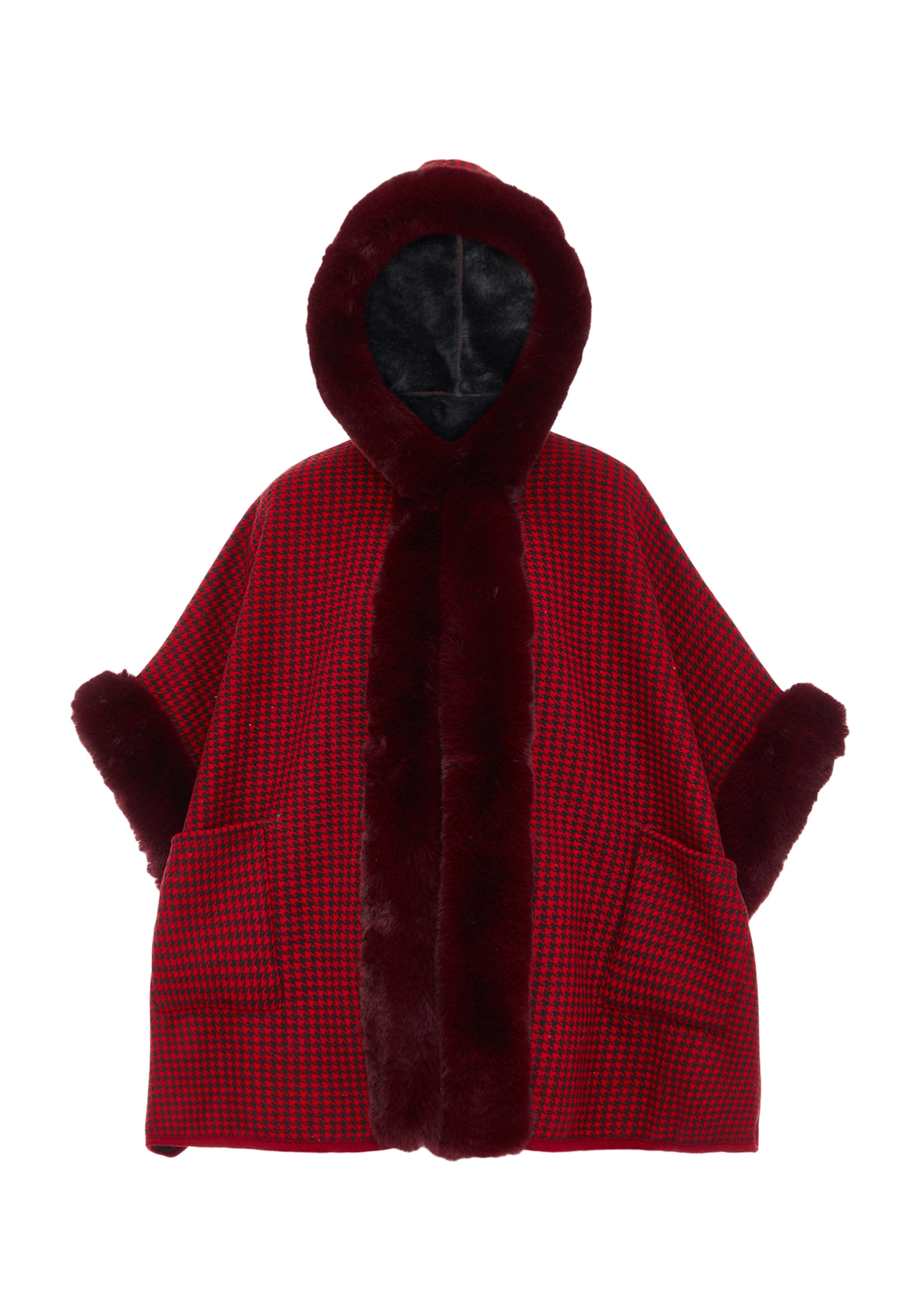 Capă FRAULLY pe roșu / negru, Vizualizare produs