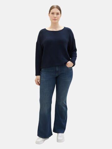 Tom Tailor Women + Bootcut Jeans i blå