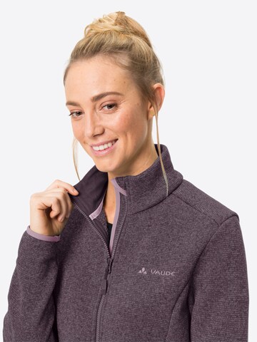 VAUDE Athletic Fleece Jacket in Purple