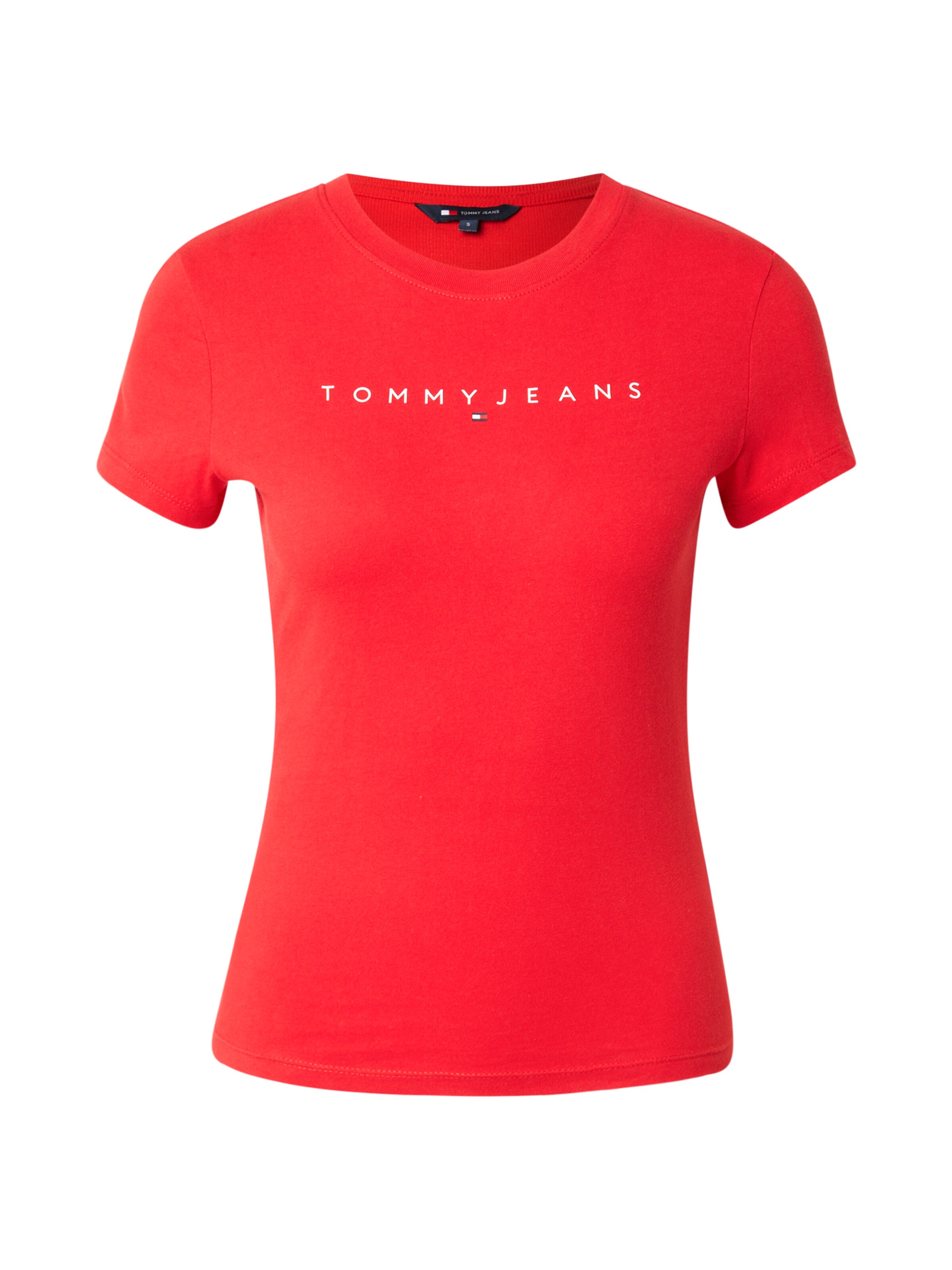 Tommy Jeans Curve T-Shirt in Rot: Vorderseite