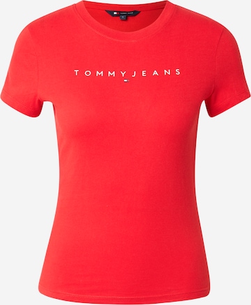Maglietta di Tommy Jeans Curve in rosso: frontale
