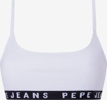 Pepe Jeans Bralette Bra in White: front