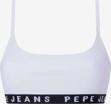 Pepe Jeans Bustier BH in Weiß: predná strana