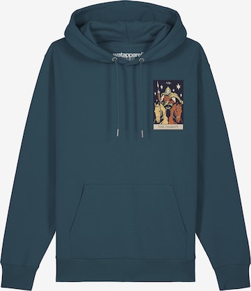 Sweat-shirt ' Tarot The Chariot ' Watapparel en bleu : devant