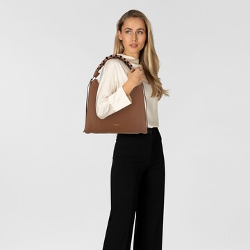 Sac bandoulière 'Boheme' Coccinelle en marron : devant