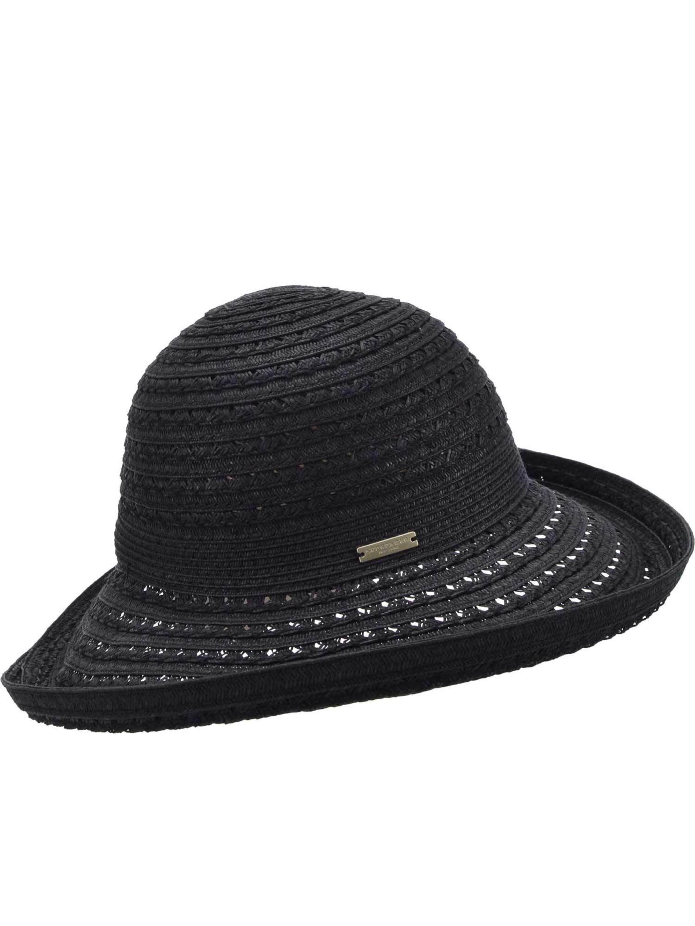 Seeberger Hat 'Hut' in Black: front