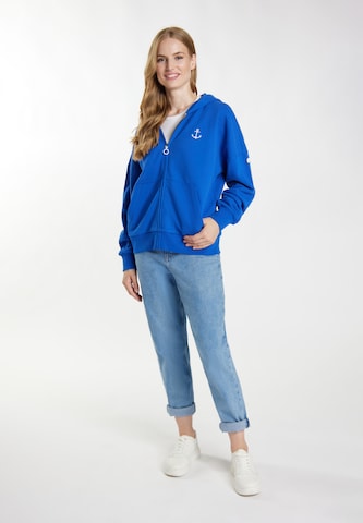 DreiMaster Maritim Sweatjacke 'Kilata' in Blau