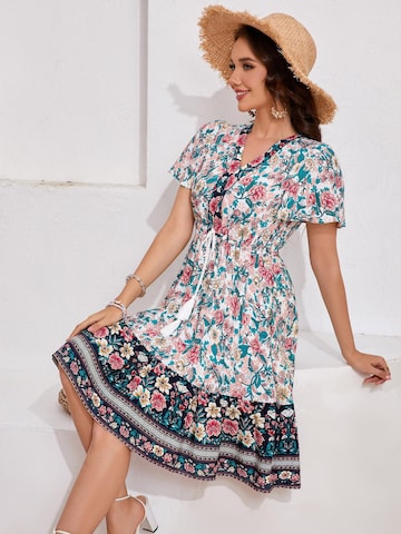 Yesfashion Letnia sukienka w kolorze biały