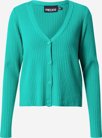 Cardigan 'Crista' PIECES en vert : devant