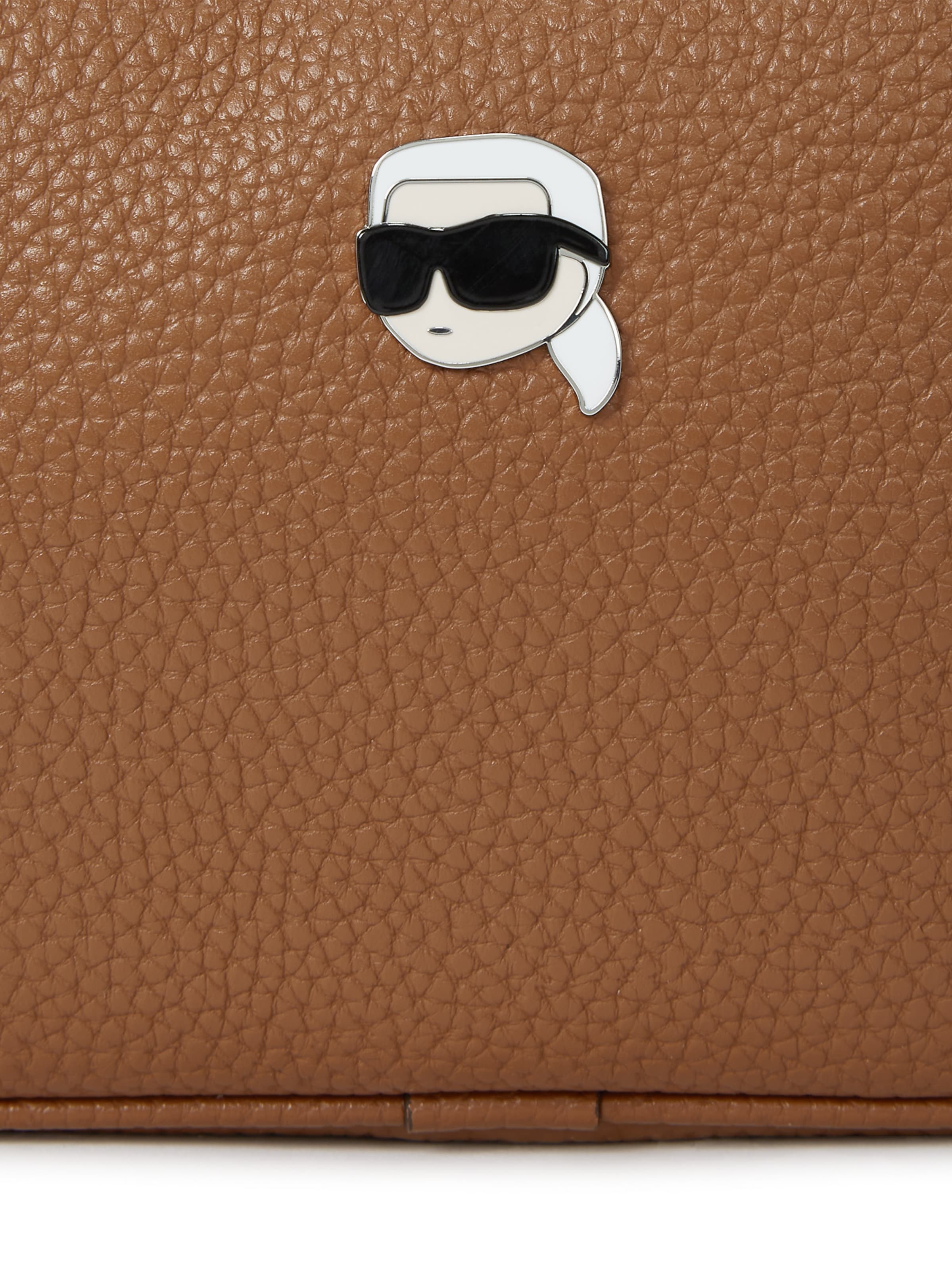 Karl Lagerfeld Сумка через плечо 'Ikon Pebble' в Коричневый