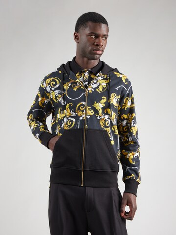 Versace Jeans Couture Sweatvest in Zwart: voorkant