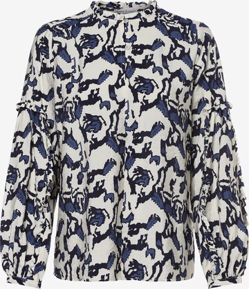 Marie Lund Blouse in Wit: voorkant