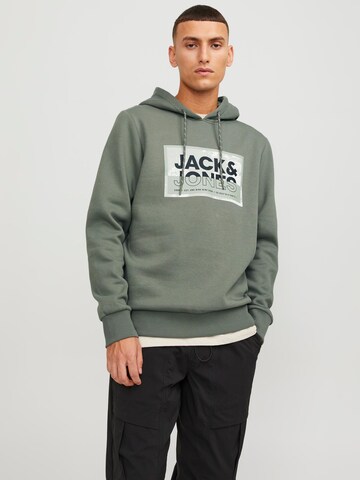 JACK & JONES Sweatshirt 'Logan' in Green: front