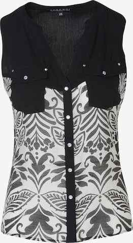 KOROSHI Blouse in Black: front