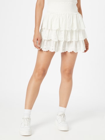 Colourful Rebel Skirt 'Nuna' in White: front