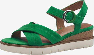 TAMARIS Sandals in Green: front