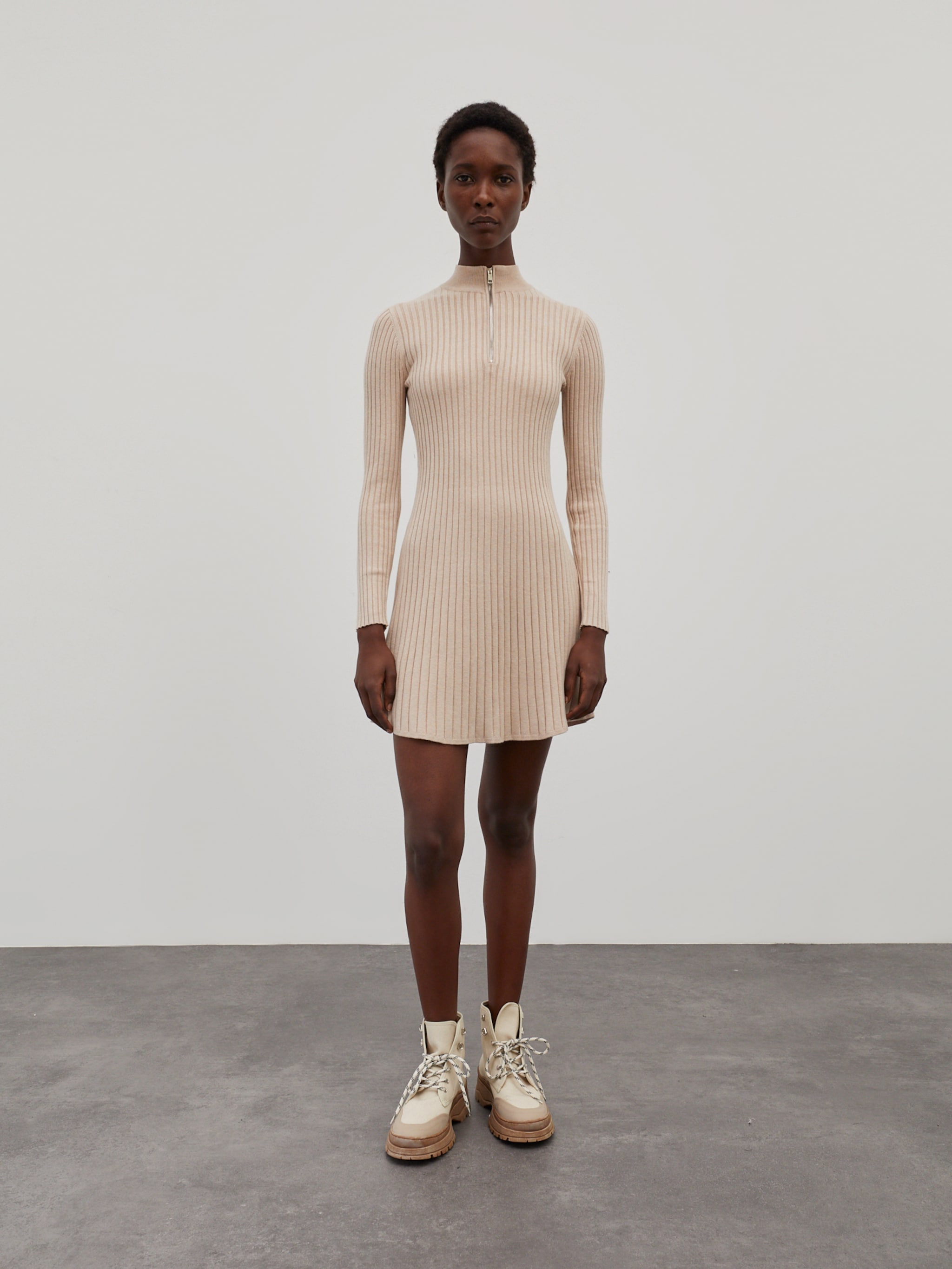 EDITED Produits Robe 'Karoline' beige chiné