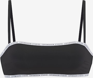 Copenhagen Studios Bandeau Bikinitoppi värissä musta: etupuoli