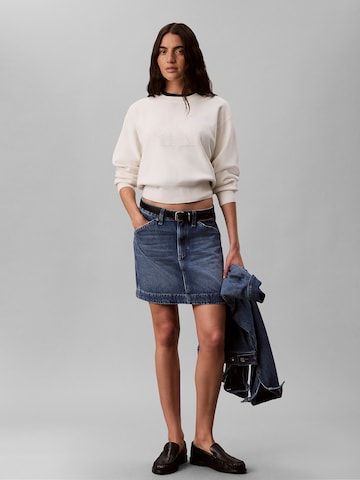 Pull-over Calvin Klein Jeans en blanc