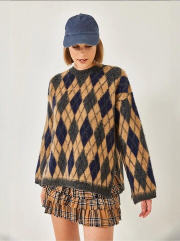 Bianco Lucci - Pullover em mistura de cores: frente