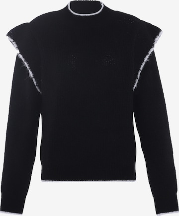 Pull-over faina en noir : devant