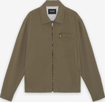 Lyle & Scott Tussenjas in Groen: voorkant