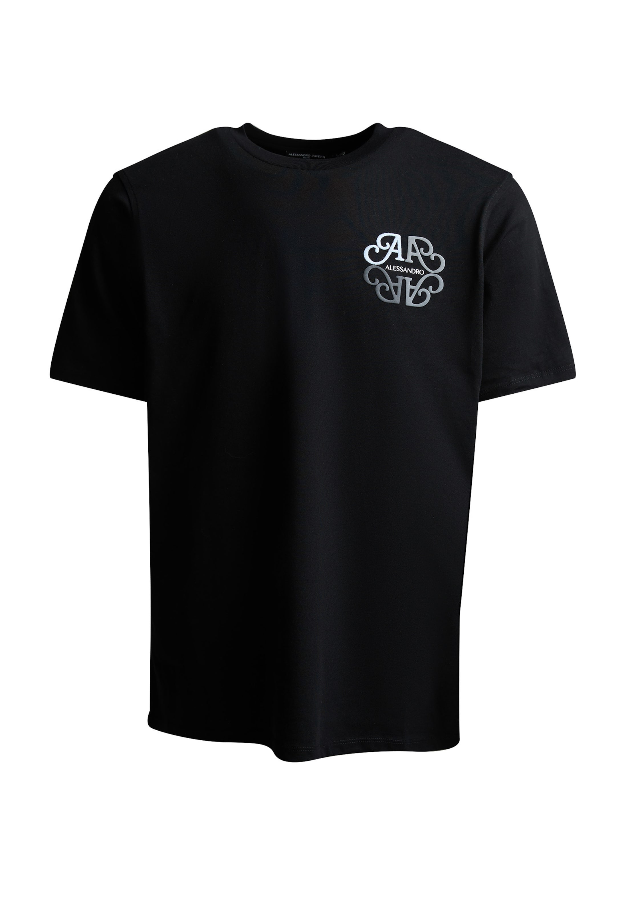 Alessandro Zavetti - Camisa 'Vicolo' em preto: frente