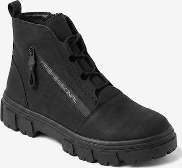 Lucky Z Ankle Boots 'Cool Cozy Casual Boot' in Schwarz: Vorderseite