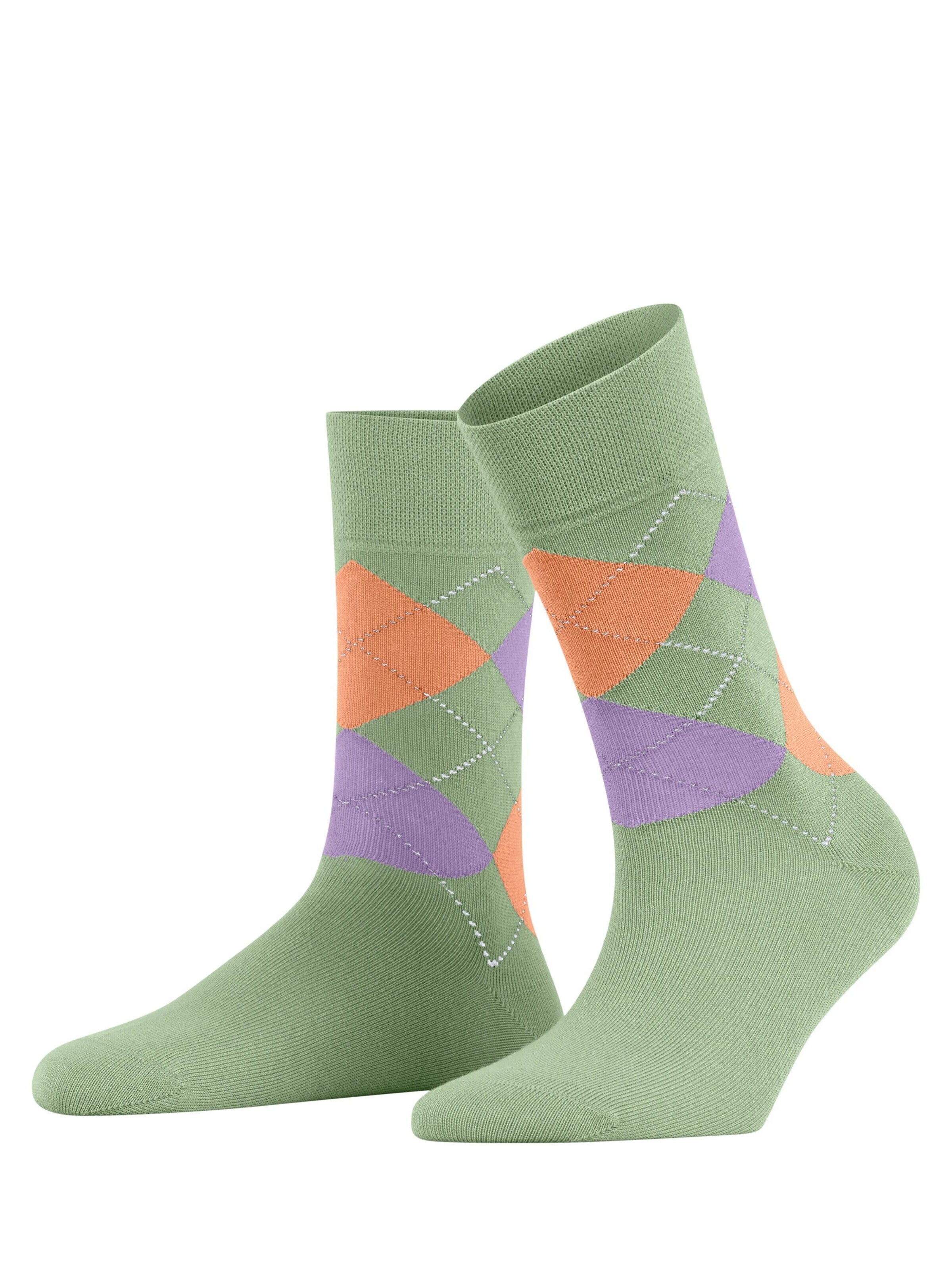 FALKE Socken 'Sensitive Argyle'‌‌‌‌‌ in Grün: Vorderseite