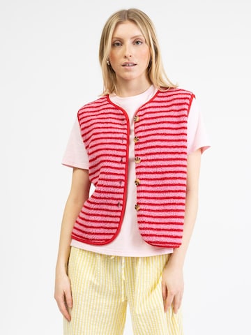 BROKE + SCHÖN Vest 'Teddy' in Pink: front