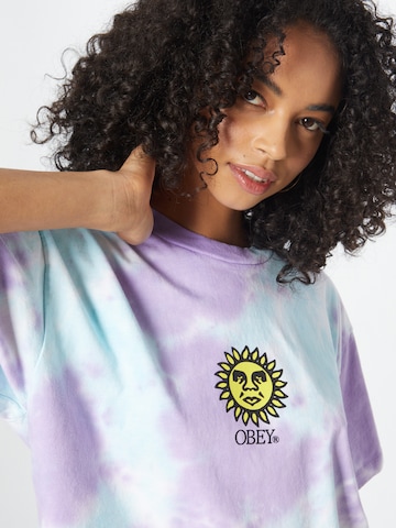 Obey T-Shirt 'Sunshine' in Lila