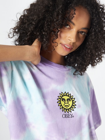 Obey Skjorte 'Sunshine' i lilla