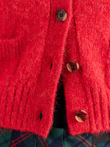Monki Knit cardigan in Red