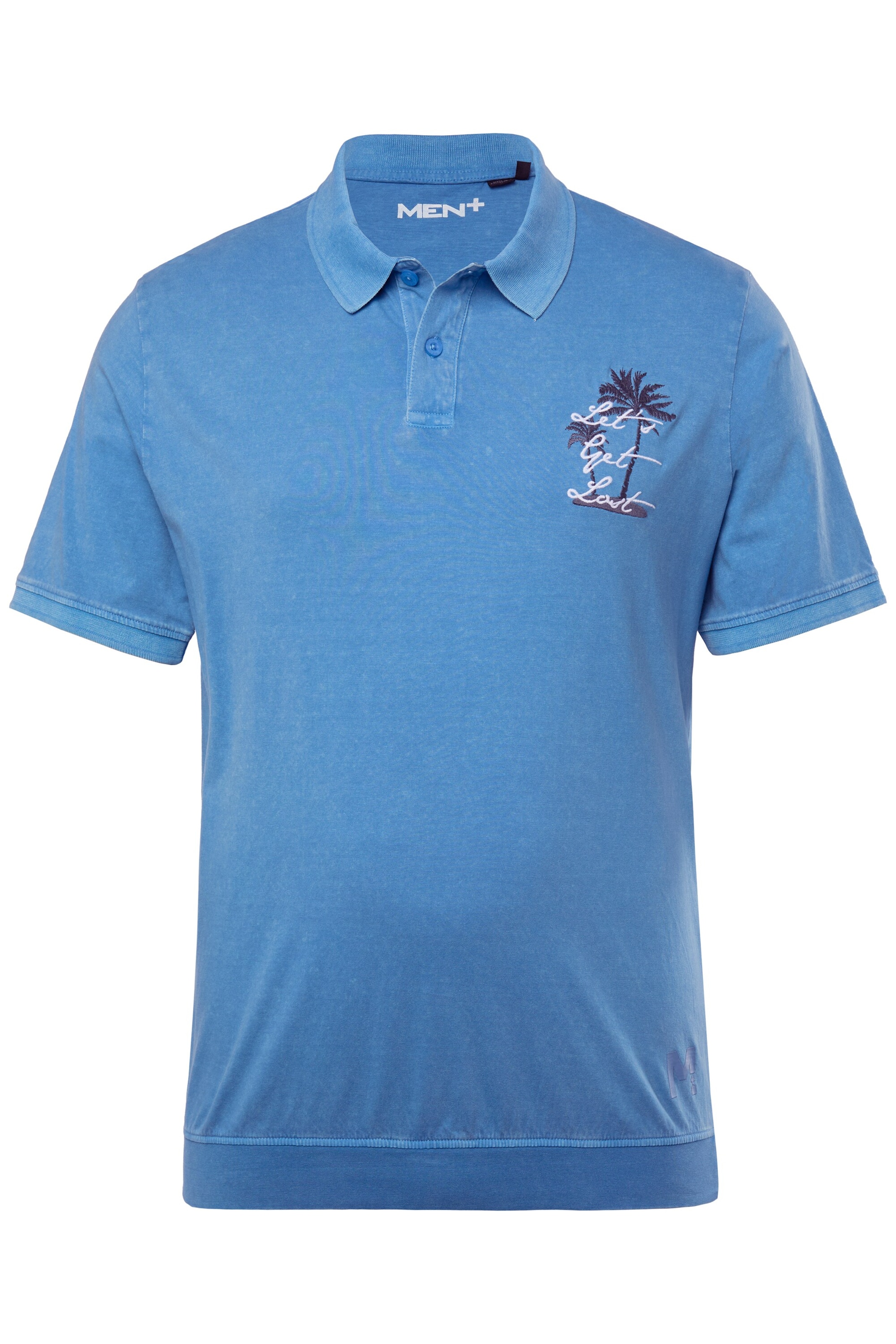 Men Plus Shirt in Blue: front