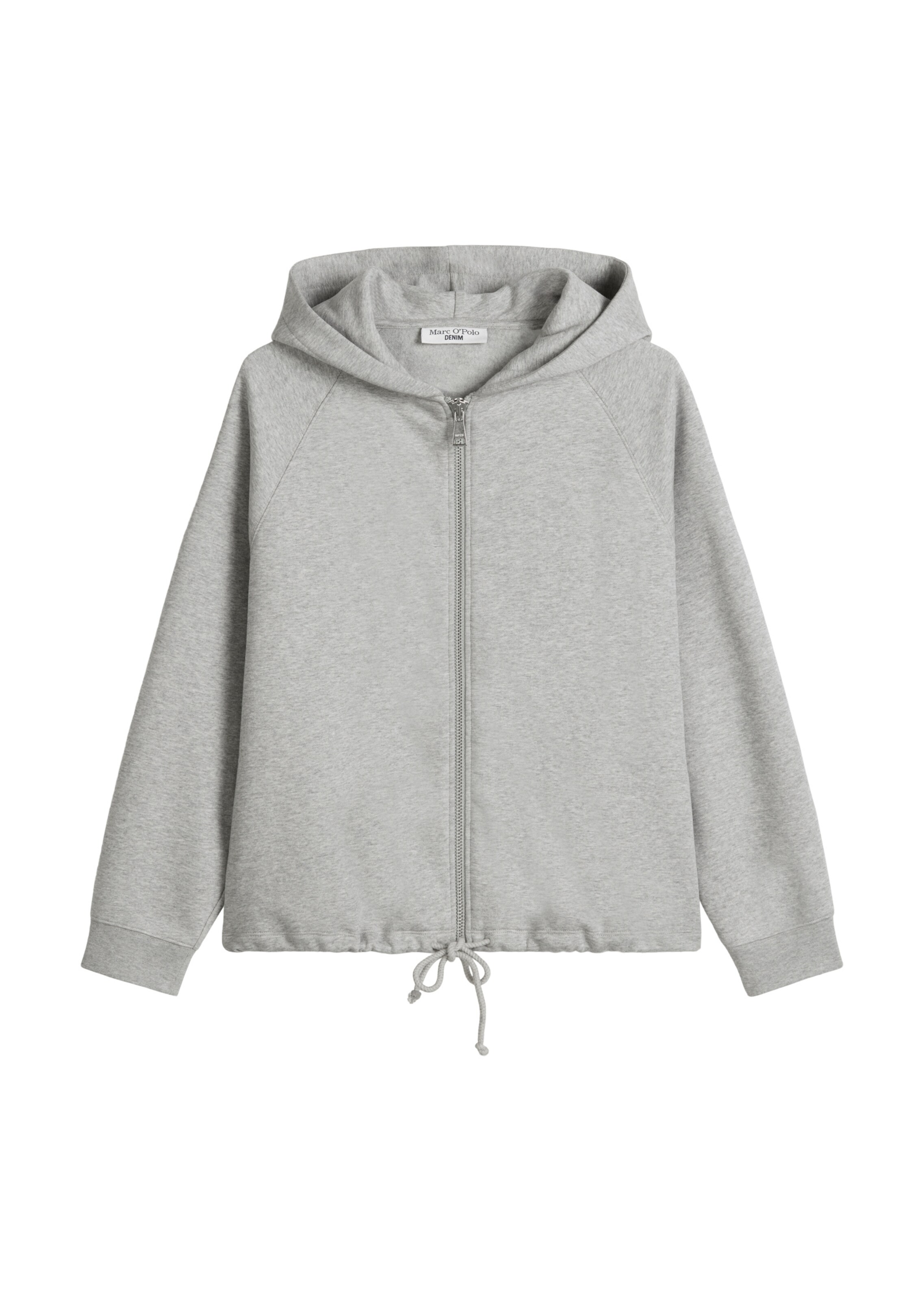 Marc O'Polo DENIM Sweatjacke in Grau: Vorderseite