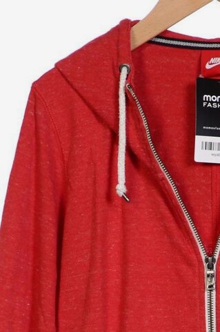 NIKE Kapuzenpullover M in Rot