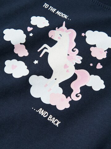 Tricou 'NMFVIX' de la NAME IT pe albastru