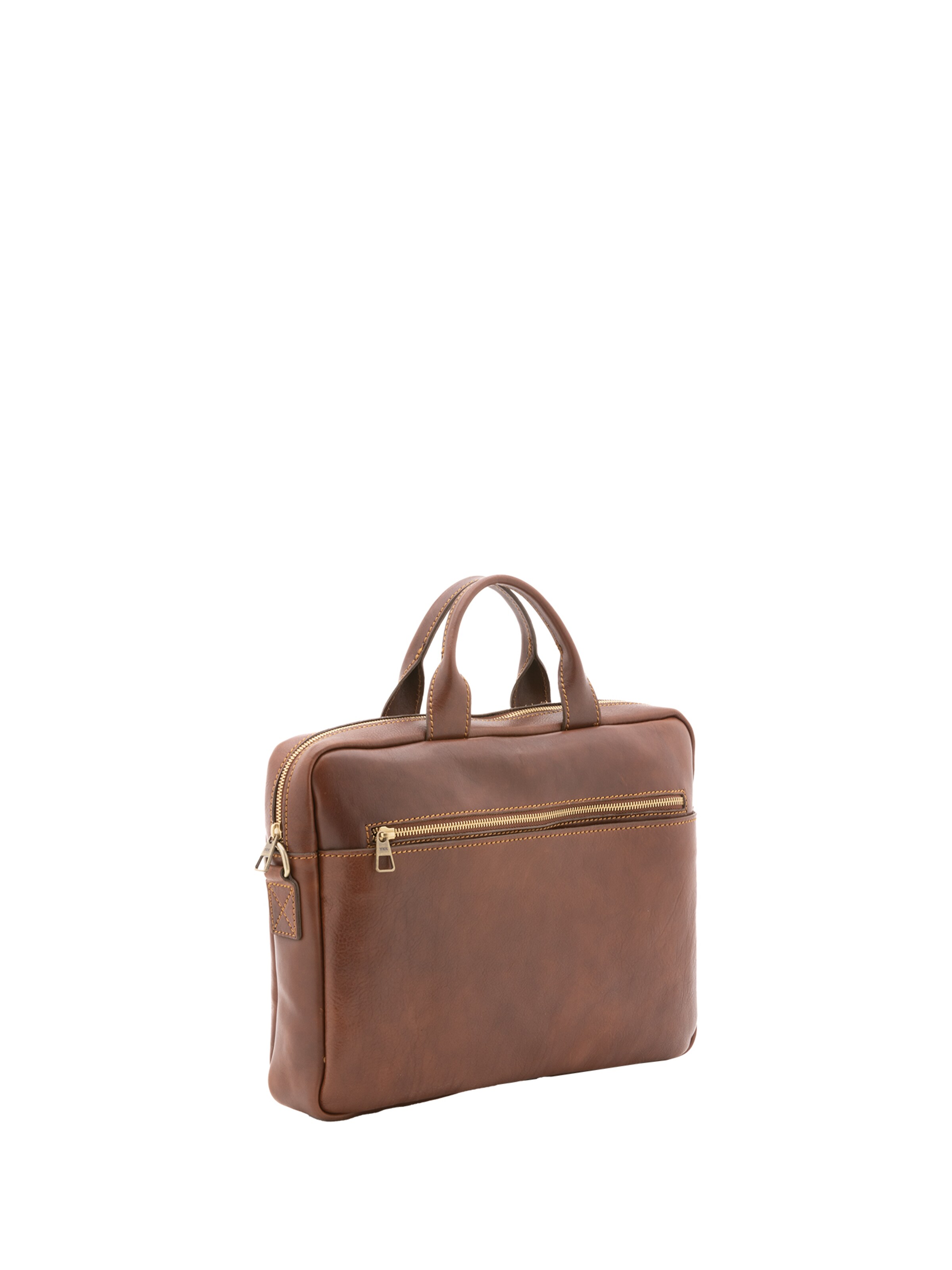 Borsa portadocumenti di Viola Castellani in marrone: frontale