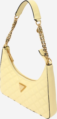 GUESS - Bolso de hombro en amarillo: frente