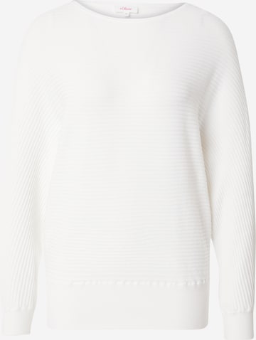 s.Oliver Sweater in White: front